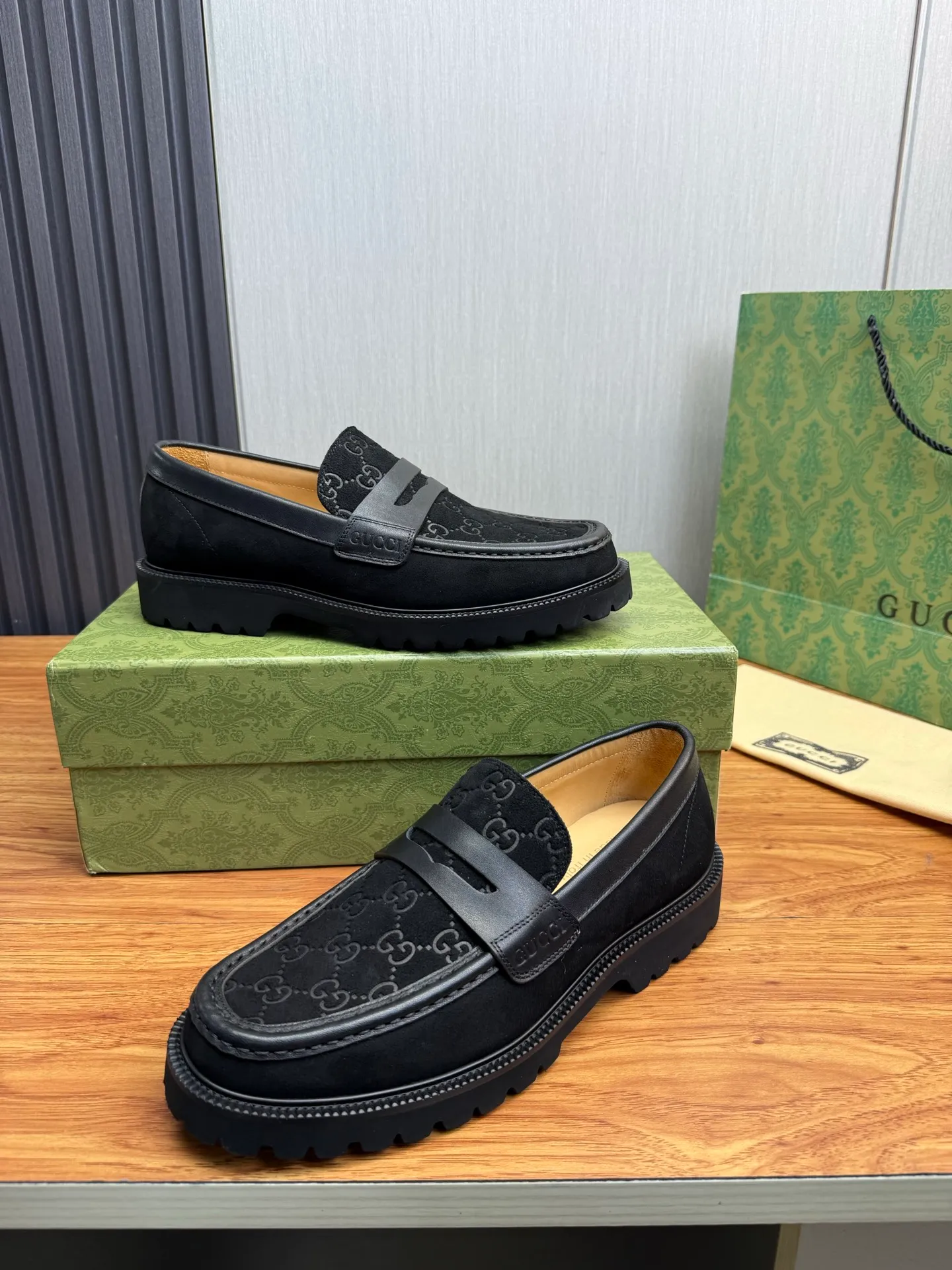 Factory price 580💰 GUCCI. Gucci men's business casual leather shoes, luxurious and noble👞All imported original brand leather materials, just to create a more comfortable wearing experience, upper: original cowhide. Frosted cowhide➕Imported full cowhide, original outsole✔️16-45 (45 non-refundable)